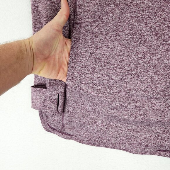 Duluth Trading Sweater Womens Small Purple Heathered Turtleneck Pullover Tunic - Picture 3 of 10